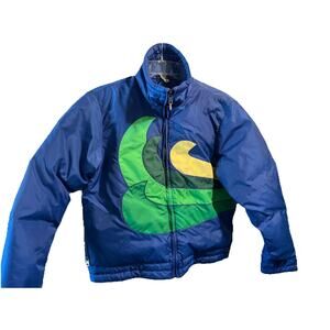 Vintage Women's Gerry Puffer Jacket Ski Snowboard Blue Ladies Medium Full Zip